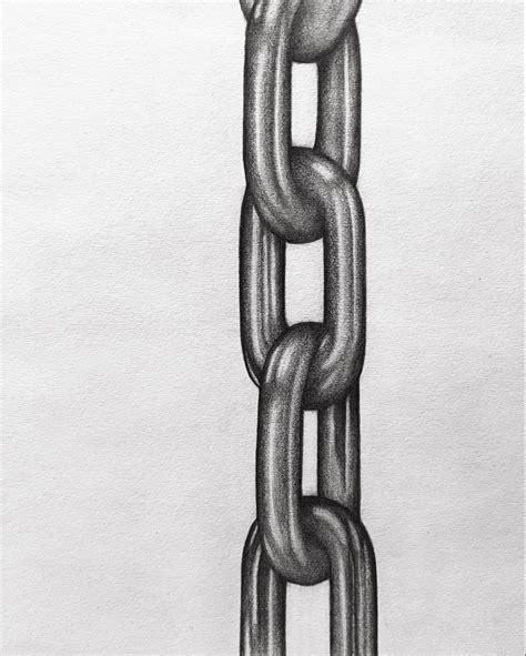 3d chain drawing